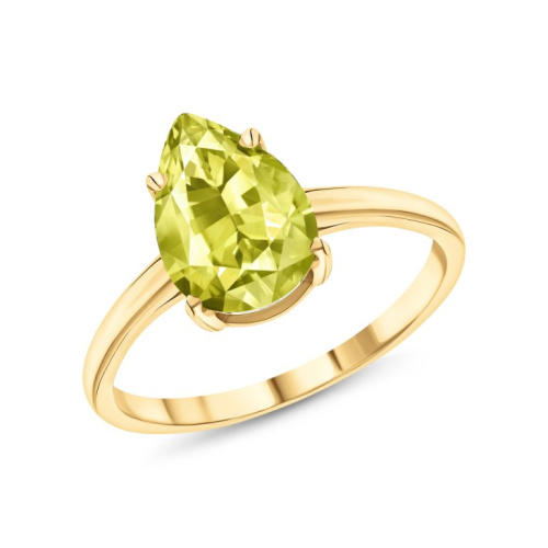 Золотое кольцо с кварцами природными