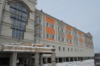 Строительство новой школы завершается в Усть-Алданском районе Якутии / ЯСИА   