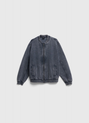 Трикотажный бомбер для мальчиков, Серый