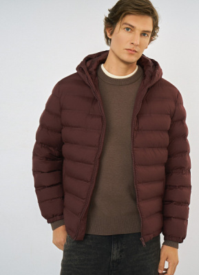 Лёгкая утеплённая куртка, Красный