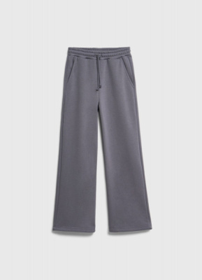 Широкие трикотажные брюки для девочек, Серый