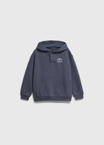 Худи с принтом для мальчиков, Синий