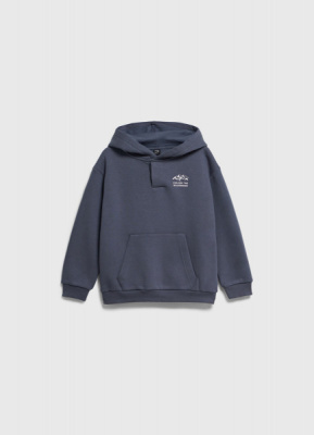 Худи с принтом для мальчиков, Синий