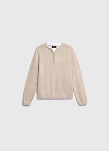 Вязаный лонгслив для мальчиков, Бежевый