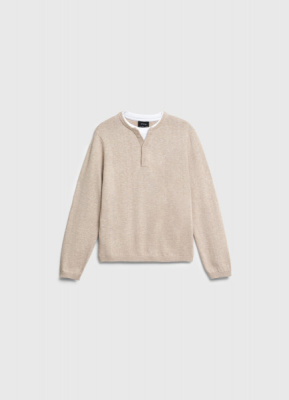 Вязаный лонгслив для мальчиков, Бежевый