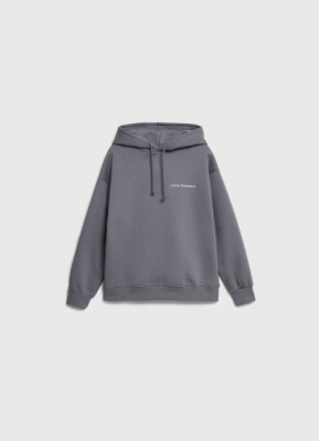 Худи с вышивкой для девочек, Серый