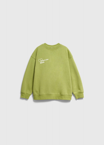 Свитшот с принтом для девочек, Зеленый