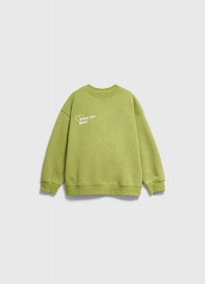 Свитшот с принтом для девочек, Зеленый