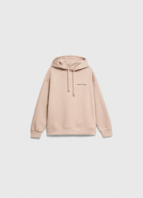 Худи с вышивкой для девочек, Бежевый