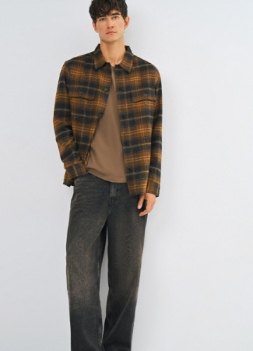 Рубашка в клетку, Желтый