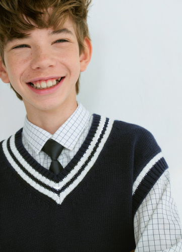 Жилет для мальчиков, Синий