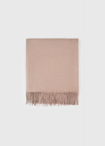 Шарф с бахромой, Коричневый