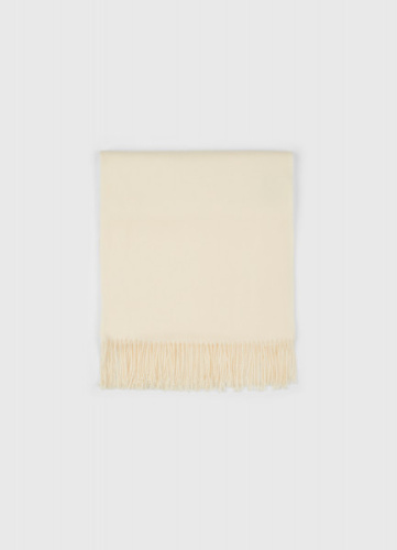 Шарф с бахромой, Бежевый