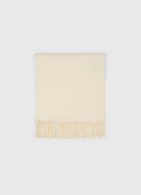 Шарф с бахромой, Бежевый