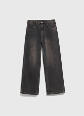 Утеплённые джинсы для мальчиков, Коричневый