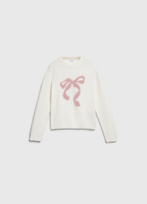 Вязаный джемпер для девочек, Бежевый