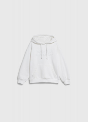 Худи с вышивкой для девочек, Белый