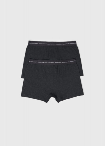 Трусы-транки, 2 шт., Серый