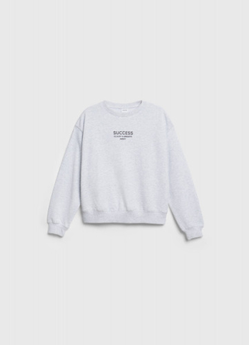 Свитшот с принтом для девочек, Серый
