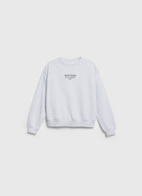 Свитшот с принтом для девочек, Серый