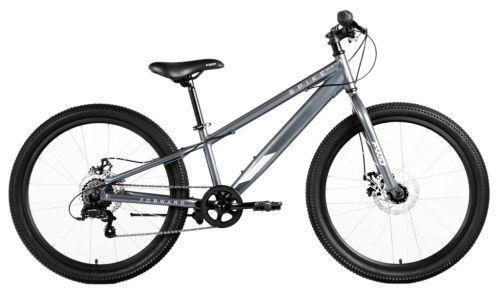 Подростковый велосипед Forward Spike CX 24 D, год 2025, цвет Серый, ростовка 11