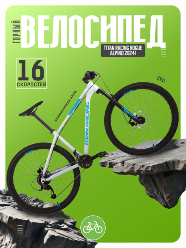 Горный велосипед Titan Racing Rogue Alpine, год 2024, цвет Серый, ростовка 17