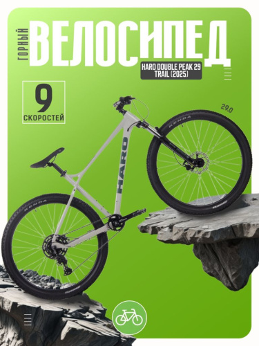 Горный велосипед Haro Double Peak 29 Trail, год 2025, цвет Серый, ростовка 16.5