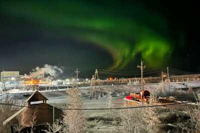 Северное сияние озарило небо в Нюрбинском районе / Анастасия Филиппова   