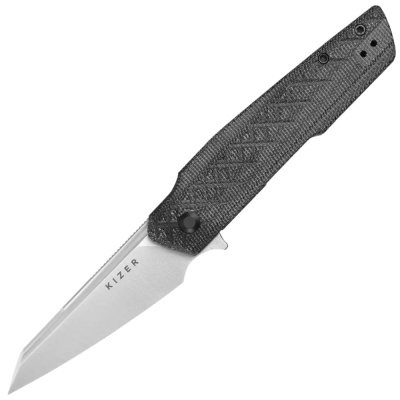 Складной нож Kizer Skinner, сталь Nitro-V, рукоять микарта, черный