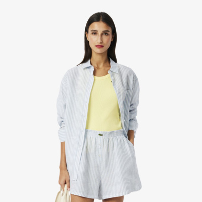 Женская рубашка Lacoste из льна