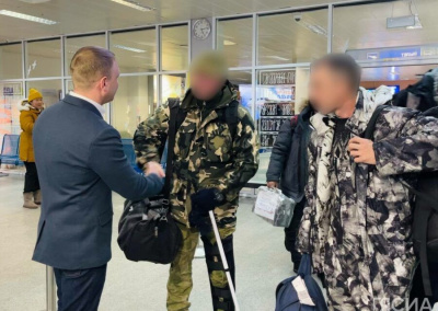 «Ждем встречи с семьёй». В Якутске встретили участников специальной военной операции / Мария Архипова Якутск Якутск Республика Саха (Якутия)