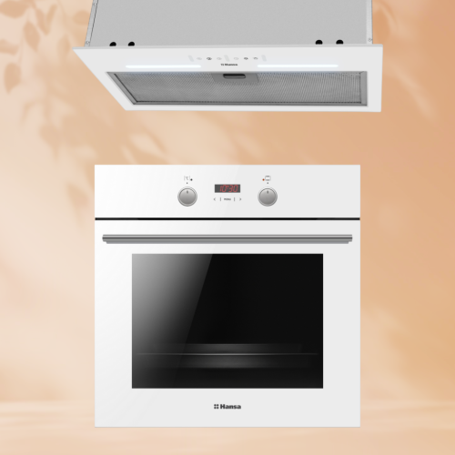 Комплект встраиваемой техники: Электрический духовой шкаф Hansa BOEW68433 + Вытяжка Hansa OMP6553WGH-G