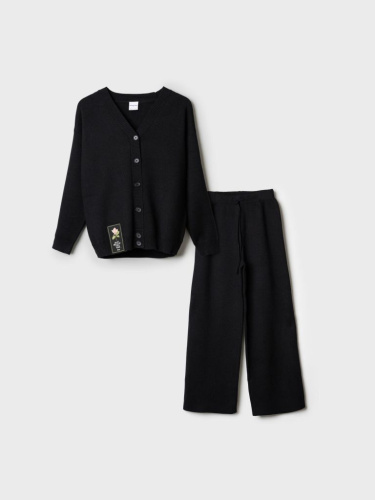 Комплект трикотажный для девочек: брюки, кардиган