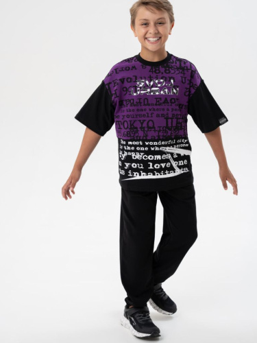 Комплект трикотажный для мальчиков: фуфайка (футболка), брюки