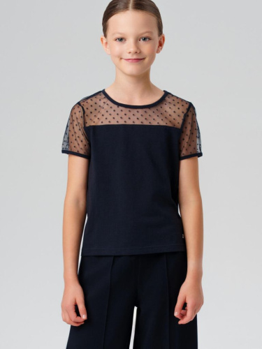 Фуфайка трикотажная для девочек (футболка)