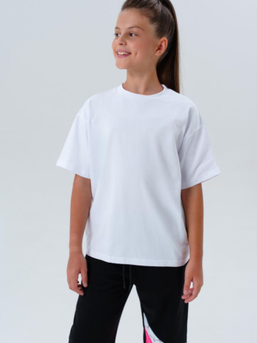 Фуфайка трикотажная для девочек (футболка), 2 шт в комплекте