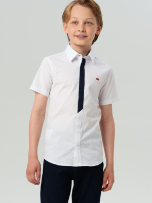 Сорочка текстильная для мальчиков (slim fit)