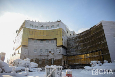 В Мирном ведется строительство Центра дополнительного образования детей / ЯСИА Мирный Мирнинский Республика Саха (Якутия)