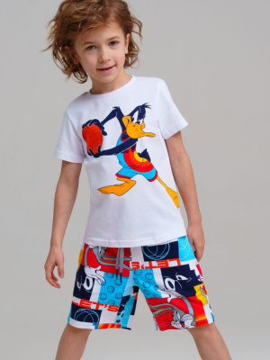 Комплект трикотажный для мальчиков: фуфайка (футболка), шорты