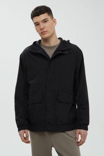 Ветровка с капюшоном свободного силуэта