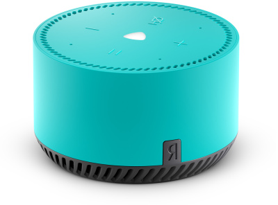 Умная колонка Яндекс.Станция Лайт с голосовым помощником Алиса мята