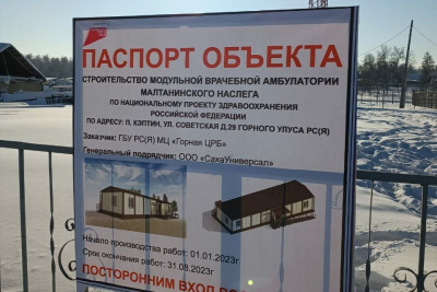 В селе Кептин Горного района построят новую врачебную амбулаторию / ЯСИА   
