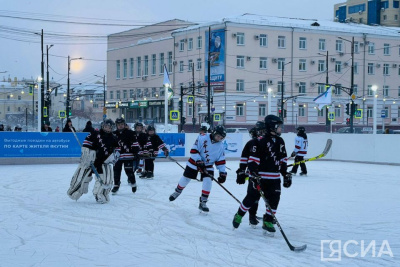 Общественный каток открыли на площади Ленина в Якутске / Мария Архипова Якутск Якутск Республика Саха (Якутия)
