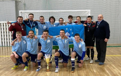 Лучшим вратарем в чемпионате республики по мини-футболу стал Василий Мартынов /    