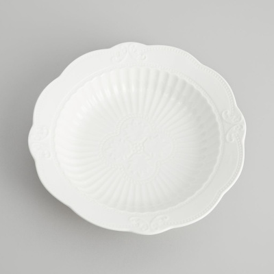 Тарелка Emboss White II