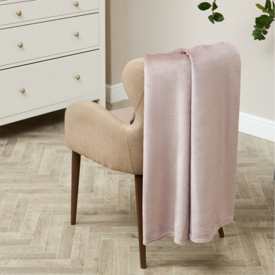 Плед Supersoft, серо-розовый