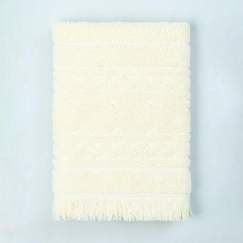 Полотенце махровое Saveria, ваниль