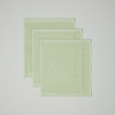 Комплект махровых салфеток Gino, зеленый