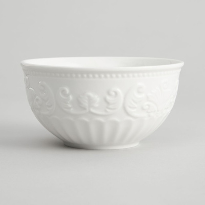 Салатник Emboss White