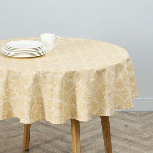 Скатерть круглая Golden confetti